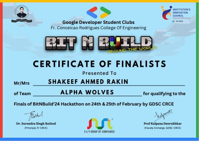 Top 10 Finalists at BitNBuild 2024