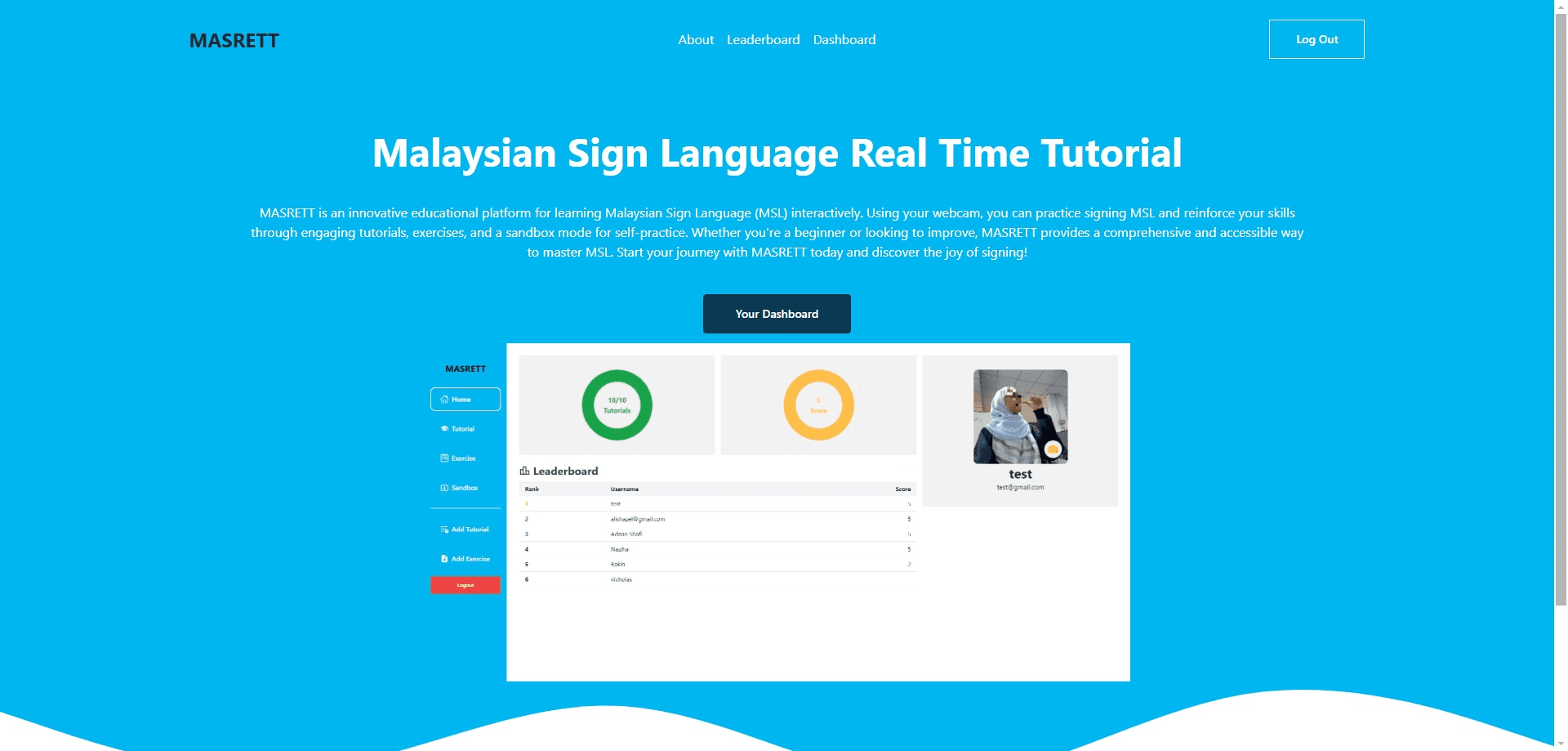 MASRETT Web Platform Demo